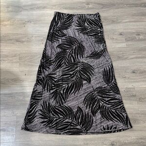 Matty M Black and Gray A-Line Skirt size medium